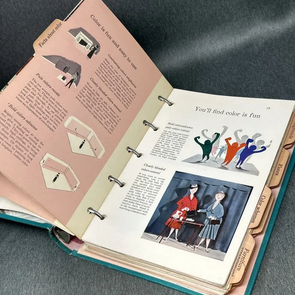 Vintage 1956 Better Homes and Gardens Decorating Book 1st Edition MCM Binder